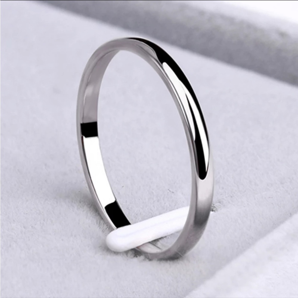 Simple Silver Stackable 2mm Ring